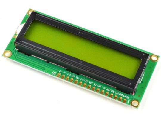 LCD1602 Yellow Green Backlight 5V