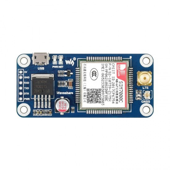 SIM7000C NB-IoT GNSS HAT for Raspberry Pi[A-6-4]