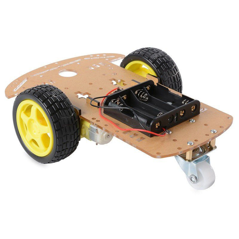 Transparent Robot Smart Car Chassis  Voltage:DC3-6V Reduction Ratio 1:48 Rotate Speed 125rpm/min Tire Diameter：About 66mm Tire Thickness：About 28mm