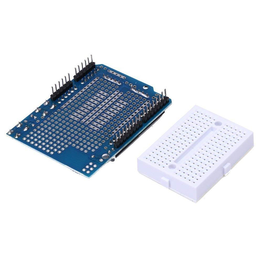 Prototyping Shield With 170 Pin Mini Breadboard For Arduino Uno